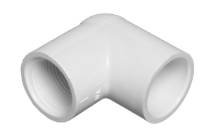 PVC 90d Elbow Socket x Female 3in.